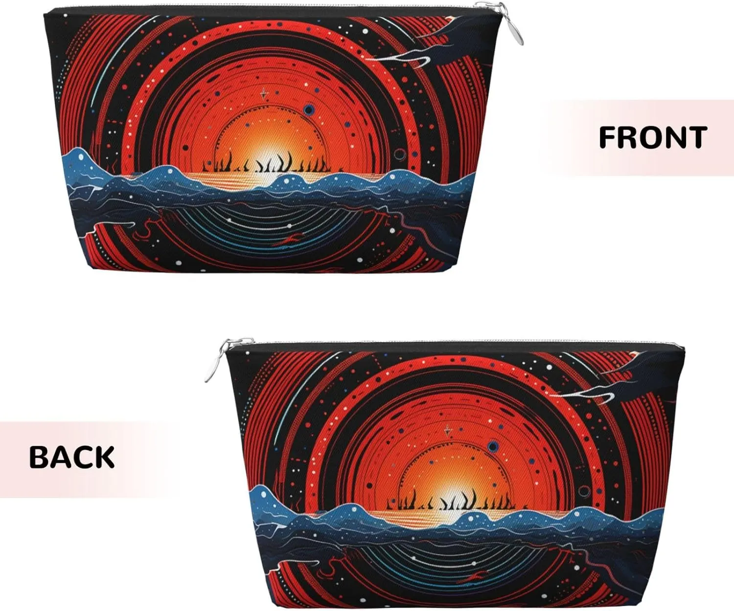 Toiletry Bag for Women Men Dopp Kit Travel Makeup Bag Saturn Oceans Make Up Organizers Cosmetic Bag