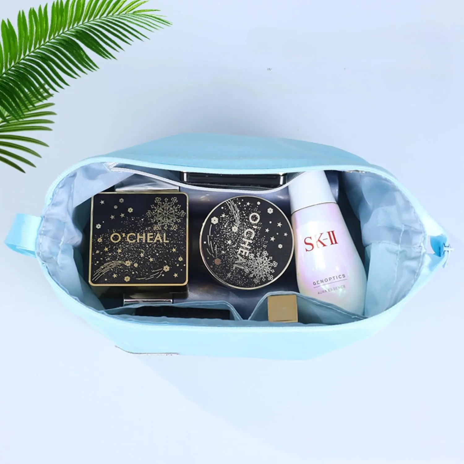 Toiletry Travel Bag For Men Women,Light Portable Waterproof Makeup Cosmetic Bag,Travel Organizer Packing Cubes (Pink)