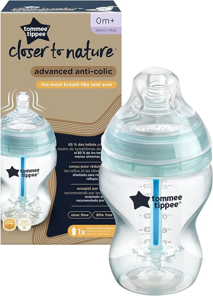 Tommee Tippee 260ml 0 Month  Advanced Anti-Colic Baby Bottle - Single