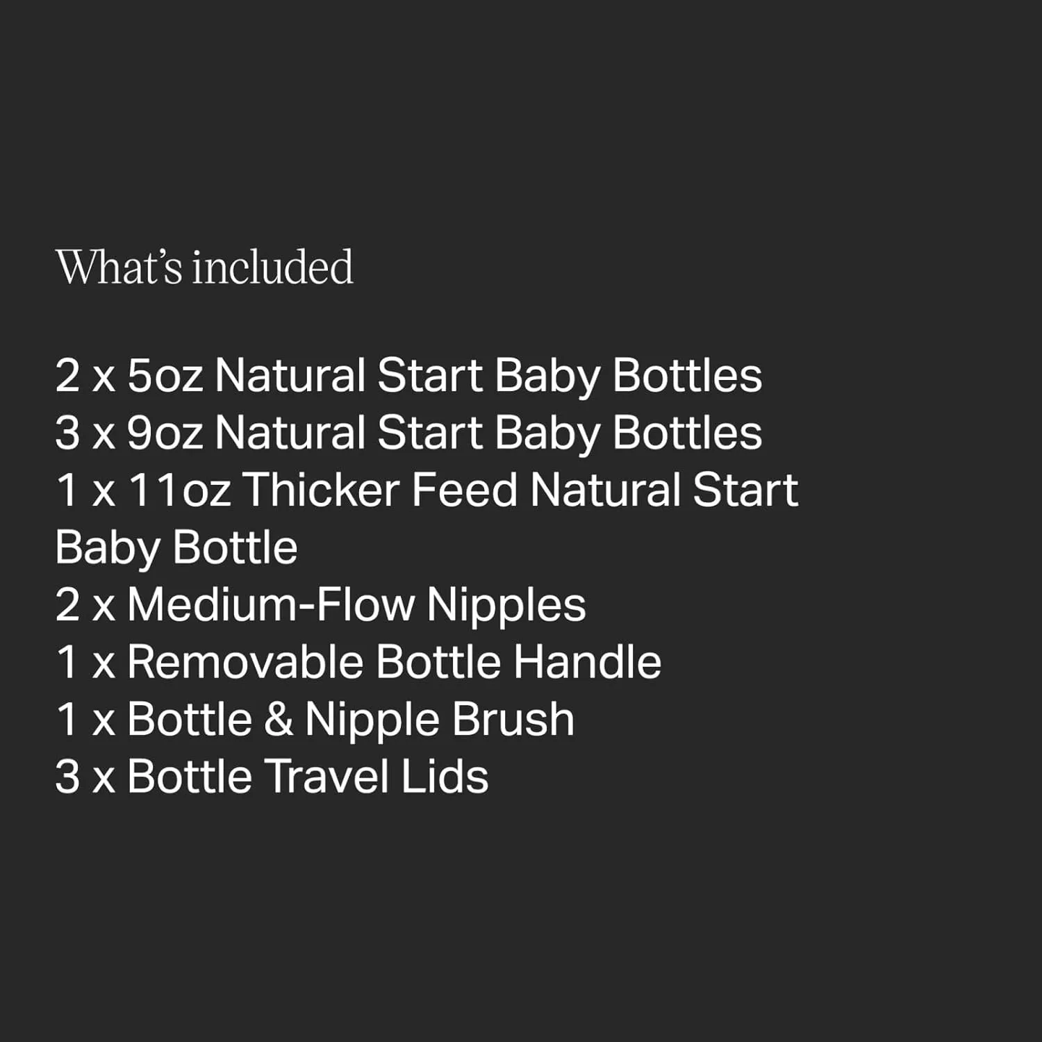 Tommee Tippee Natural Start Grow with Baby Bottle Set, 5oz, 9oz & 11oz Baby Bottles, Slow, Medium & Thicker Flow Breast-Like Nipples with Anti-Colic Valves, Removable Bottle Handles, Self-Sterilizing