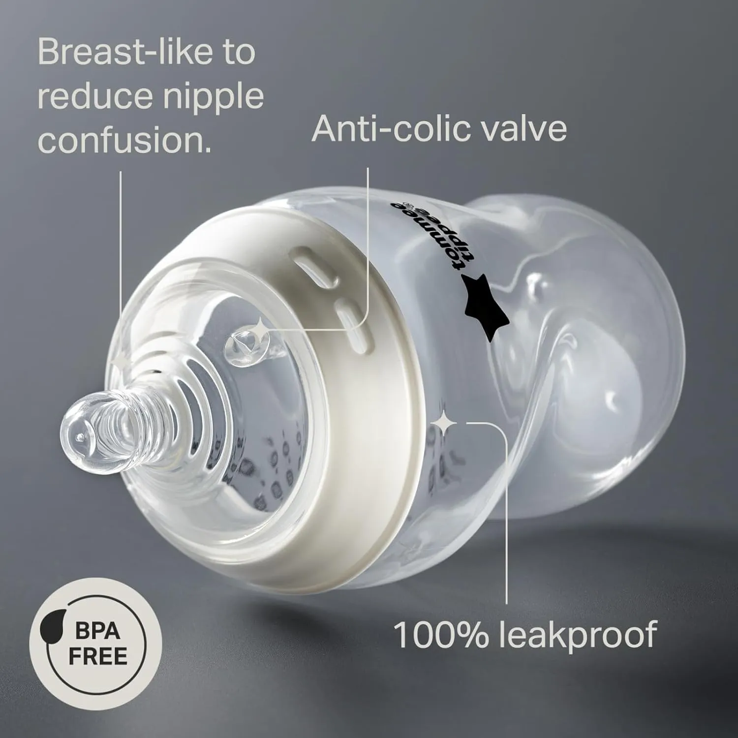 Tommee Tippee Natural Start Ready for Baby BPA Free Bottle 14 Piece Set, 2 x 5oz and 3 x 9oz Anti-Colic Bottles, Slow and Medium Flow Nipples, 0-6 Month Pacifiers, Clear