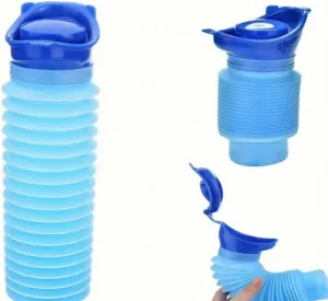 Topnotchplace Eco-Friendly Collapsible Urinal - Compact, Portable & Reusable for Travel, Camping, Road Trips - Ideal for Men, Women, & Children (Blue)