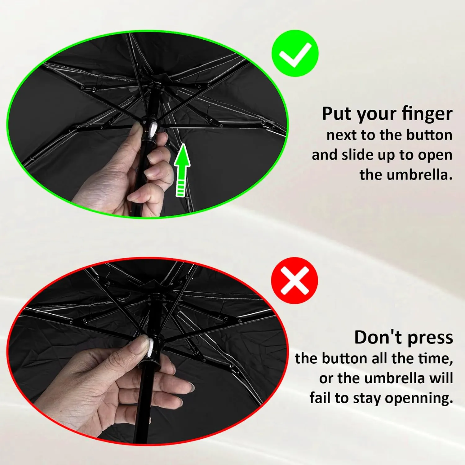 TopTie Custom Mini Travel Umbrella, Add Your Name Logo on Compact Umbrella for Sun & Rain