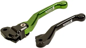 TORC1 Racing Vengeance V2 Flex Clutch Lever Black/Green for Kawasaki KX85 2001-2018