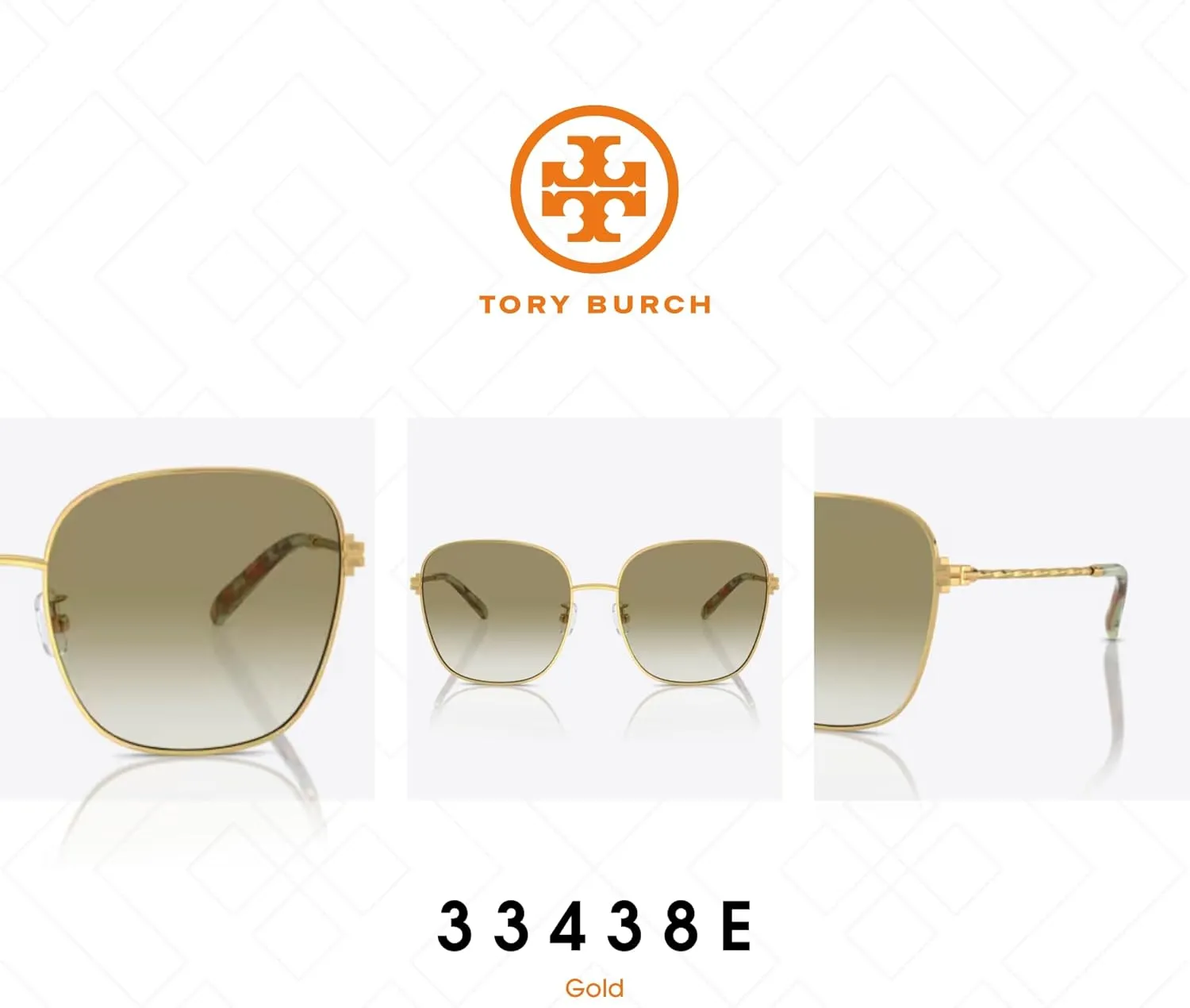 Tory Burch TY6108 Square Sunglasses for Women   BUNDLE With Deisgner iWear Complimentary Eyewear Kit