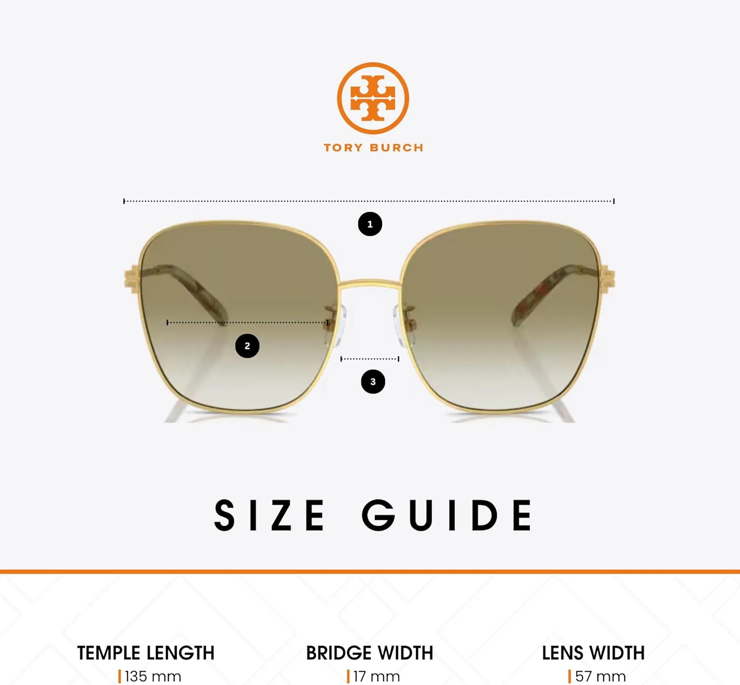 Tory Burch TY6108 Square Sunglasses for Women   BUNDLE With Deisgner iWear Complimentary Eyewear Kit
