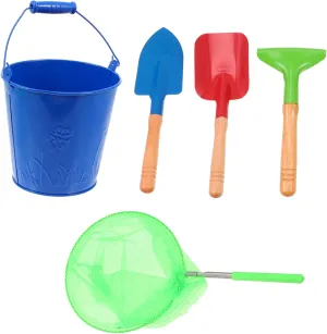 Toyvian 1set Boy Girl Outdoor Toy Versatile Shovel Fishing Net Beach Toys Kit for Play Smooth Edges for Family Beach Activities and Outdoor Adventures