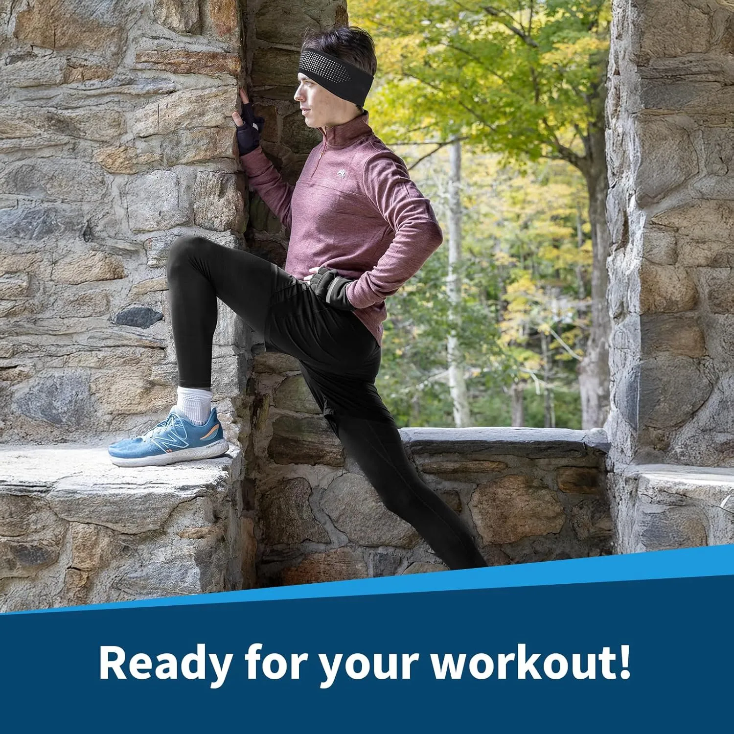 TrailHeads Running Headband – Moisture-Wicking Ear Protector Active Lifestyles, Sports Headband – Helmet-Friendly Workout Gear