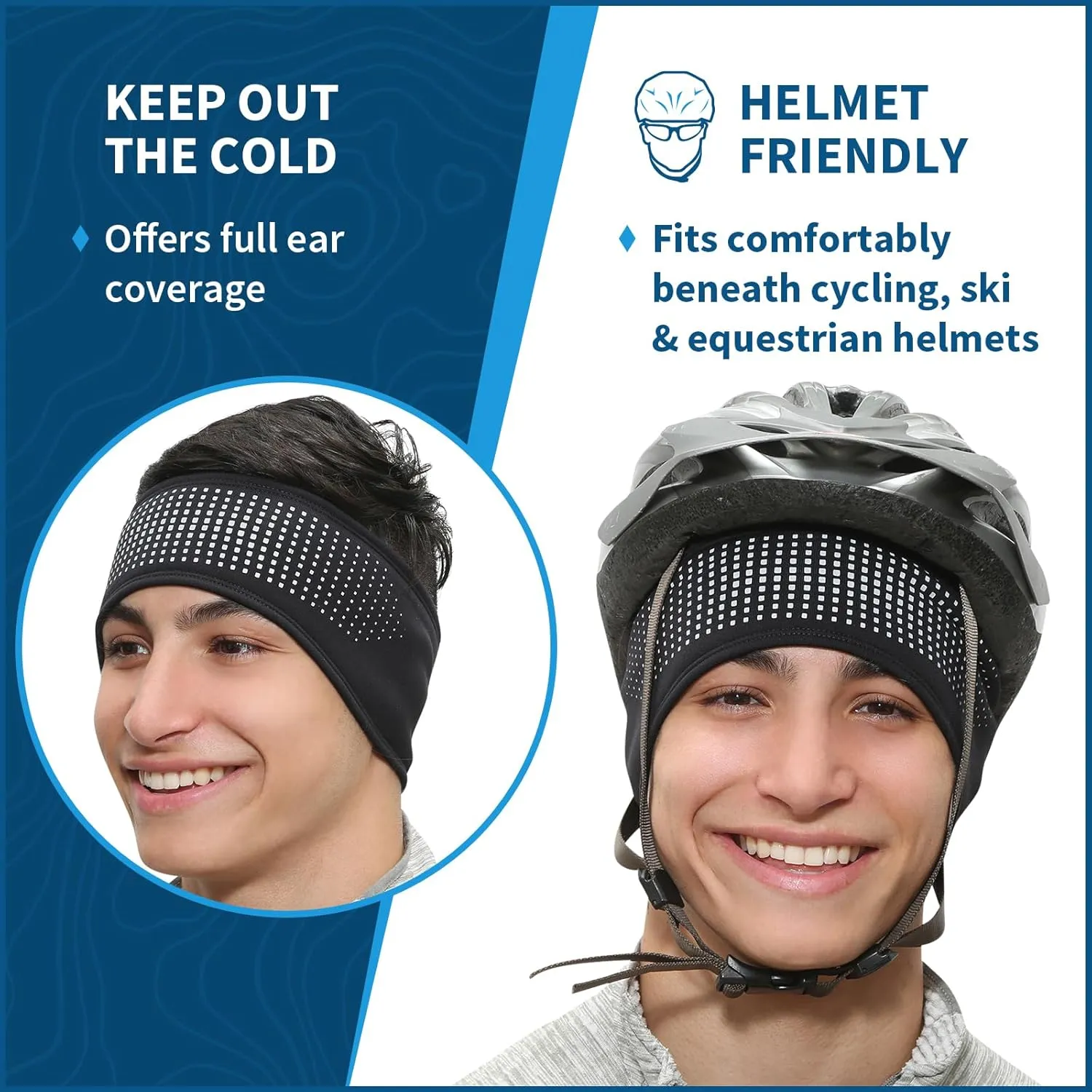 TrailHeads Running Headband – Moisture-Wicking Ear Protector Active Lifestyles, Sports Headband – Helmet-Friendly Workout Gear