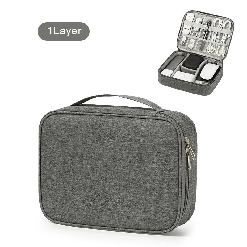 Travel Cable Organizer Bag – Compact & Durable