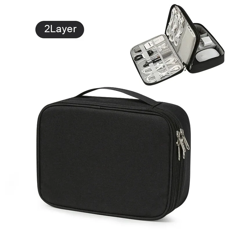 Travel Cable Organizer Bag – Compact & Durable