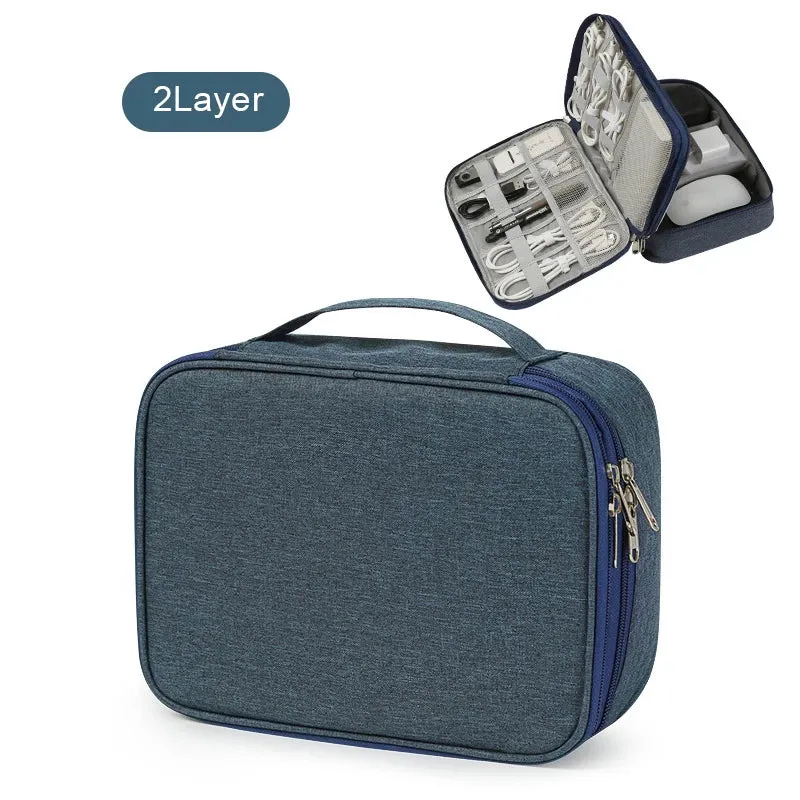 Travel Cable Organizer Bag – Compact & Durable