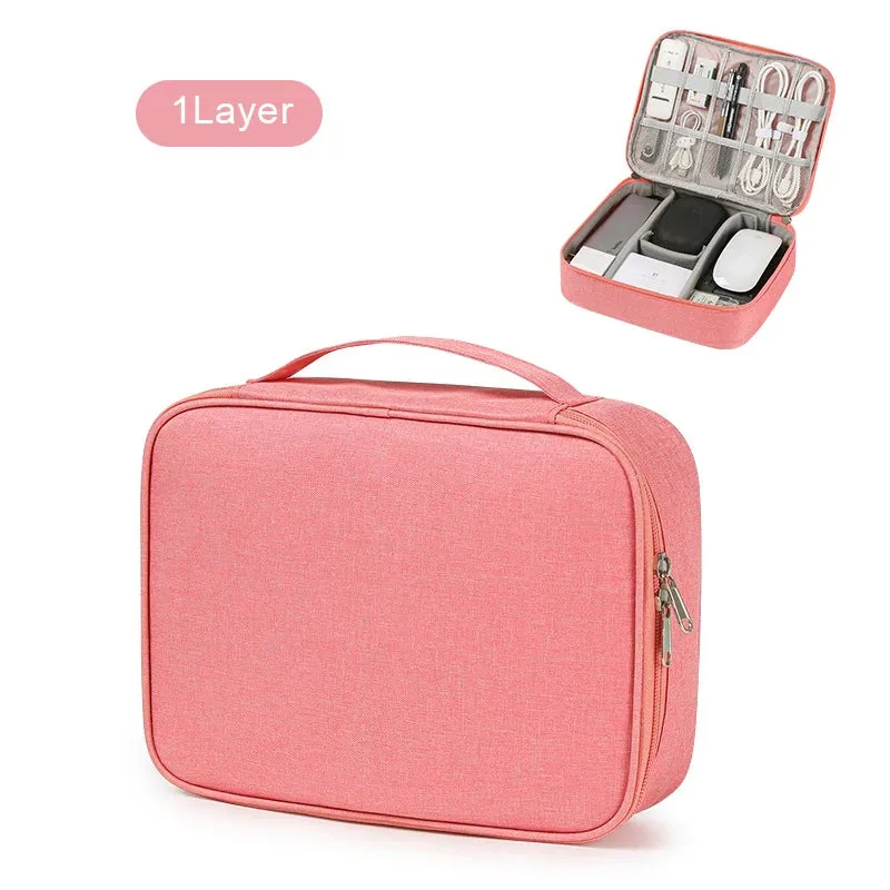 Travel Cable Organizer Bag – Compact & Durable