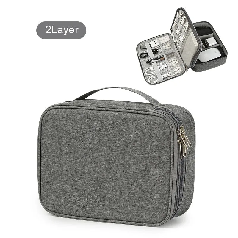 Travel Cable Organizer Bag – Compact & Durable