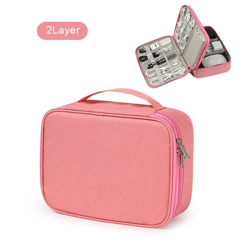 Travel Cable Organizer Bag – Compact & Durable