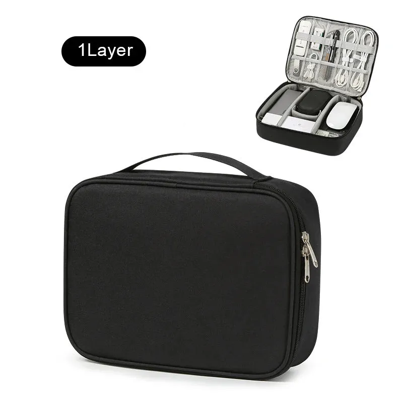 Travel Cable Organizer Bag – Compact & Durable