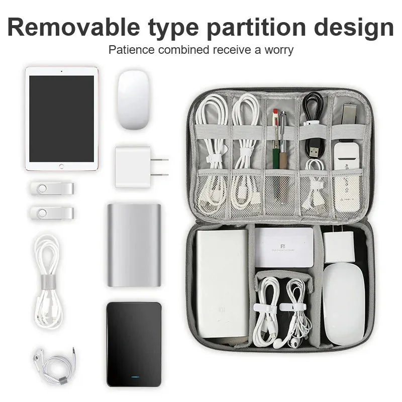 Travel Cable Organizer Bag – Compact & Durable