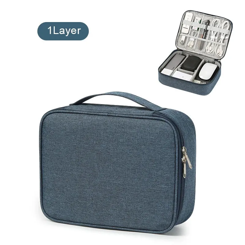 Travel Cable Organizer Bag – Compact & Durable
