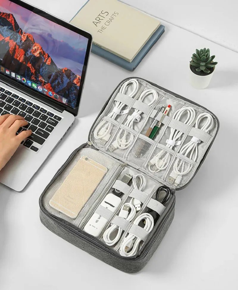 Travel Cable Organizer Bag – Compact & Durable