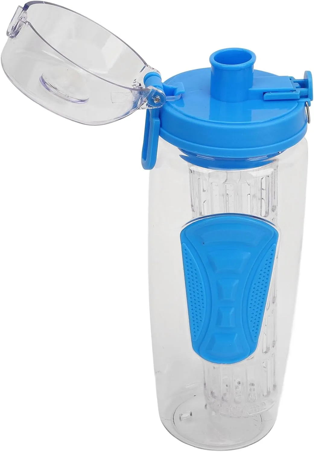Travel Fruit Infuser Water Bottle, Reusable Fruit Infusion Sports Bottle Large Capacity for Hiking (Blue)