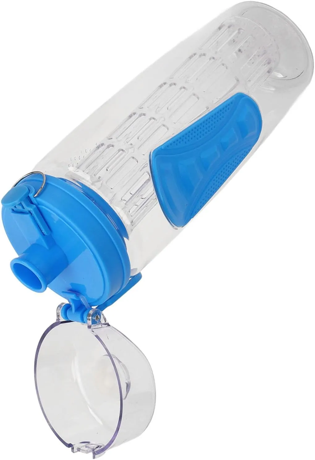 Travel Fruit Infuser Water Bottle, Reusable Fruit Infusion Sports Bottle Large Capacity for Hiking (Blue)