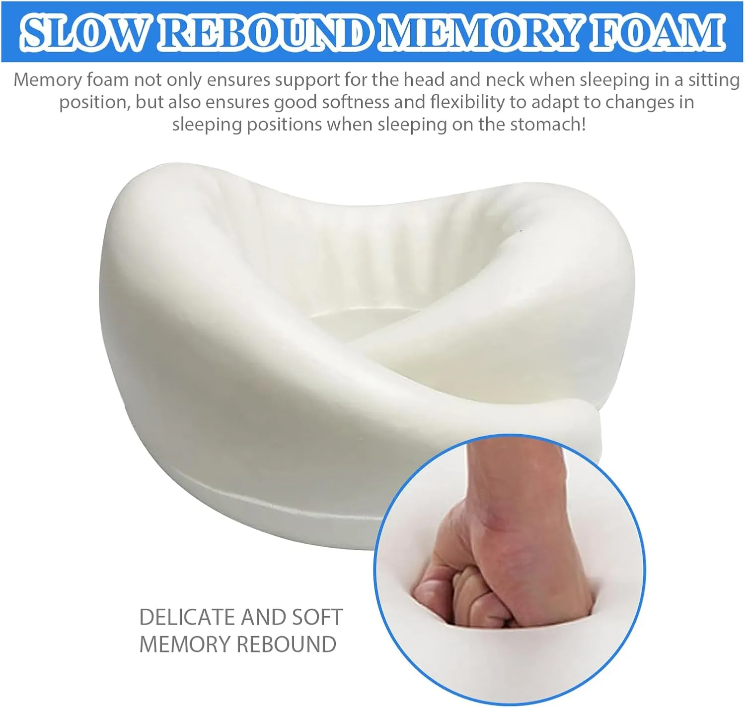 Travel Pillow, Neck Pillow for Traveling, 360° Travel Neck Pillows for Airplanes, Memory Foam Airplane Pillow, Soft Airplane Neck Pillow Stowable Travel Pillows for Airplanes