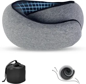 Travel Pillow, Neck Pillow for Traveling, 360° Travel Neck Pillows for Airplanes, Memory Foam Airplane Pillow, Soft Airplane Neck Pillow Stowable Travel Pillows for Airplanes