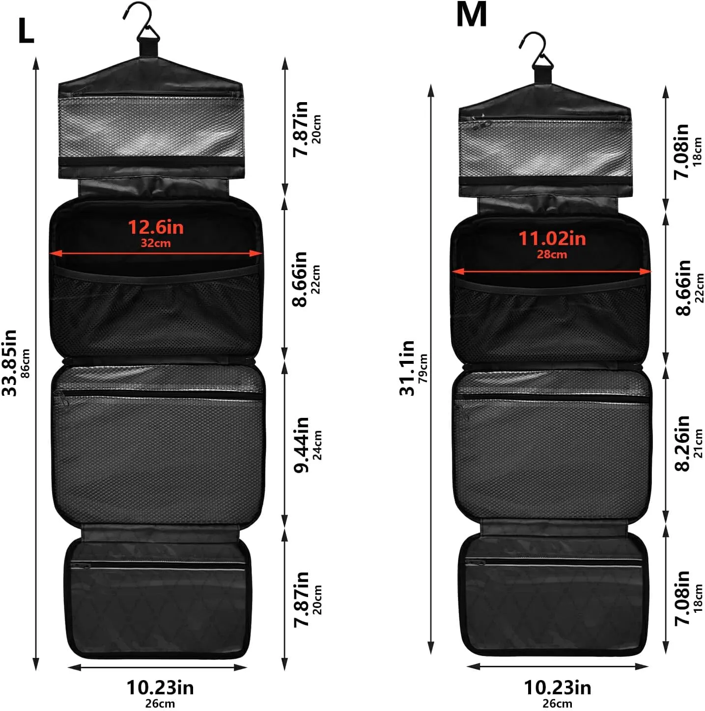 Travel Toiletry Bag Hanging Cosmetic Bag Compact Toiletry Bag with Large Capacity for Women Large Bird and Flower