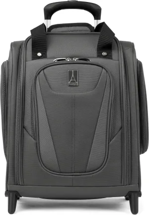 Travelpro Luggage Maxlite 5 Softside Lightweight Rolling Underseat Compact Carry on Upright 2 Wheel Bag, Men and Women, Shadow Grey, 15-Inch