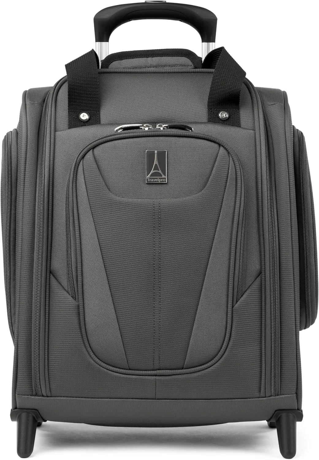 Travelpro Luggage Maxlite 5 Softside Lightweight Rolling Underseat Compact Carry on Upright 2 Wheel Bag, Men and Women, Shadow Grey, 15-Inch