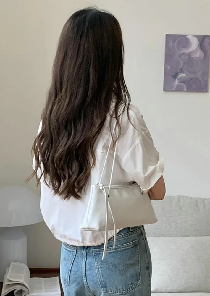 Trendy PU Leather Shoulder Bag for Women Classic Retro Underarm Purse Square long-style Tote Handbag for Travel Dating