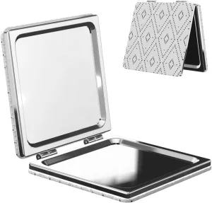 Tribal Ikat Boho Style Mini Makeup Mirror Portable Pocket Cosmetic Mirror Folding Compact Mirror