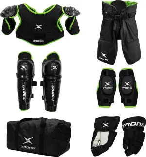 TronX Hockey Protective Gear Set - Ice Hockey Equipment with Bag - Youth Hockey Gear Kit- Shoulder, Elbow, Shin Pads, Gloves, Pants & Bag