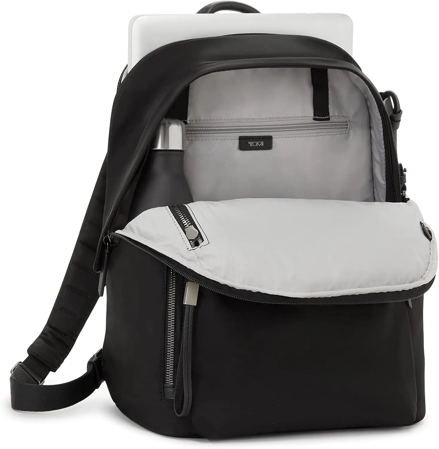 TUMI - Voyageur Halsey Backpack - Travel Backpack - For Business, Fashion, Commute - Holds Up to 14" Screens - Black & Gunmetal
