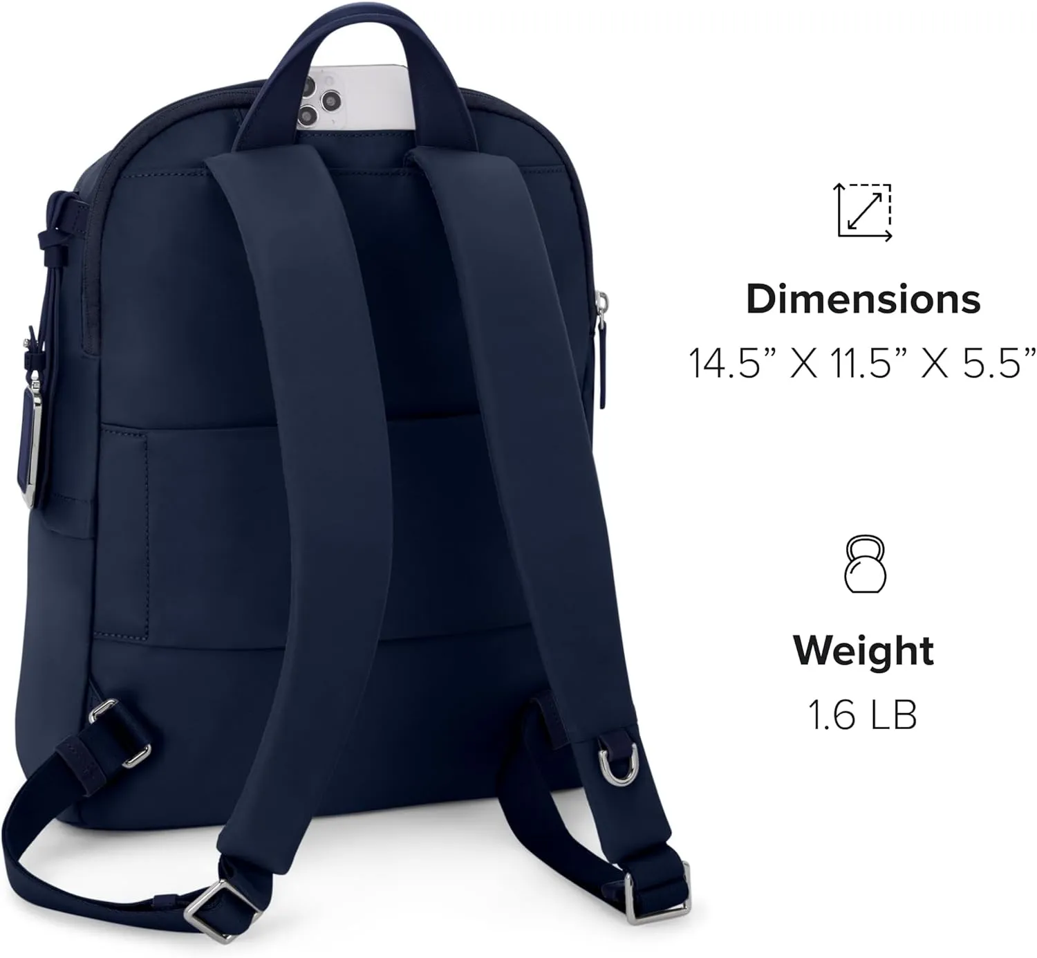 TUMI - Voyageur Halsey Backpack - Travel Backpack - For Business, Fashion, Commute - Holds Up to 14" Screens - Indigo