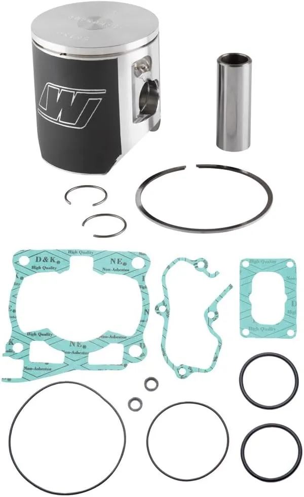 Tusk Complete Top End Rebuild Kit Pro-Lite Standard (54 mm) Wiseco Piston Compatible with Suzuki RM125 2003