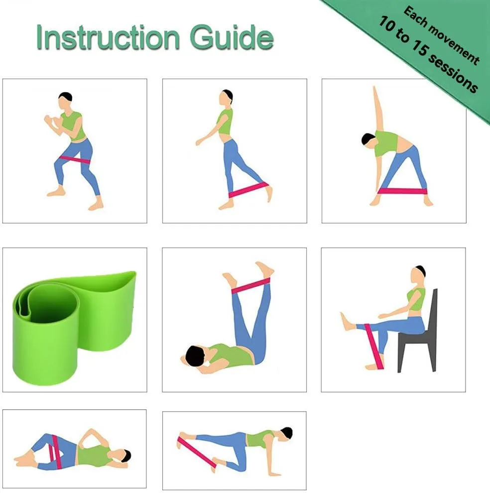 Ultimate Pilates Essentials Kit for Women – Includes Booty Bands, 25cm Yoga Ball & Figure 8 Resistance Bands for Glute Workouts and Stretching