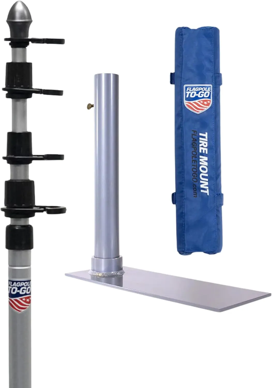 Ultimate Tailgate Kit with Portable Flagpole and Tire Mount
