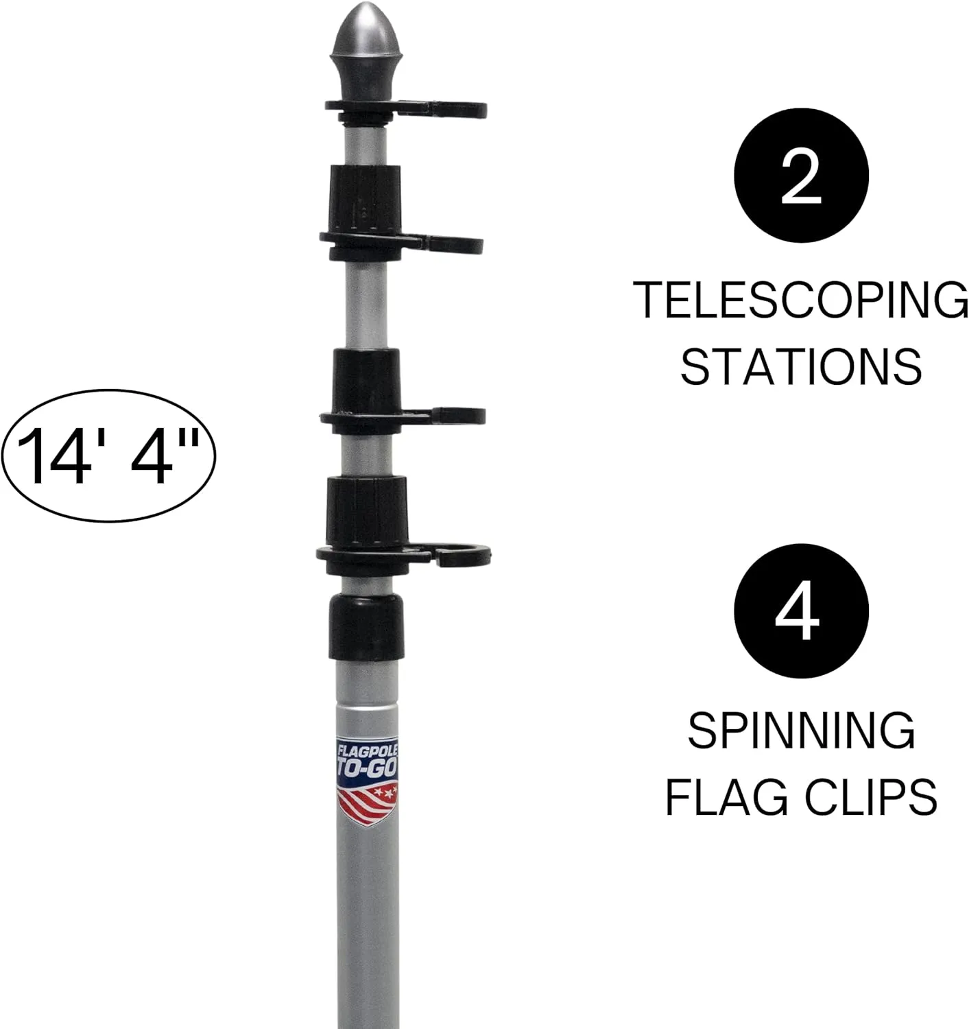 Ultimate Tailgate Kit with Portable Flagpole and Tire Mount