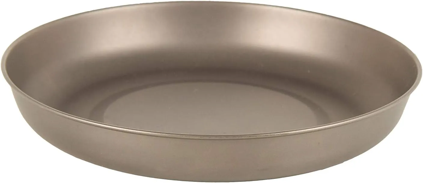 Unisex's Titanium Plate, Silver, One Size