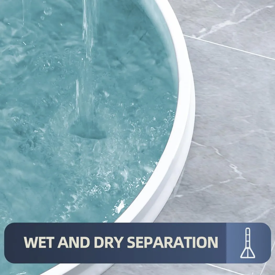 (Upgraded)3” High Shower Threshold Water Dam 67 Inch Collapsible Shower Barrier Water Stopper Shower Water Guard Dry and Wet Separation for Bathroom Kitchen and More(5.6ft)