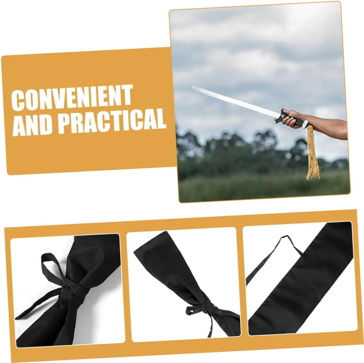 UPKOCH Sword Carrying Case Thick Japanese Sword Protection Bag Compact and for Storage and Transport and