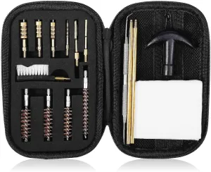 UrbanX Universal Handgun Cleaning kit for CZ 52 7.62×25mm Tokarev Pistol Cleaning Kit Bronze Bore Brush and Metal Bronze Jags Tips with Zippered Compact Case