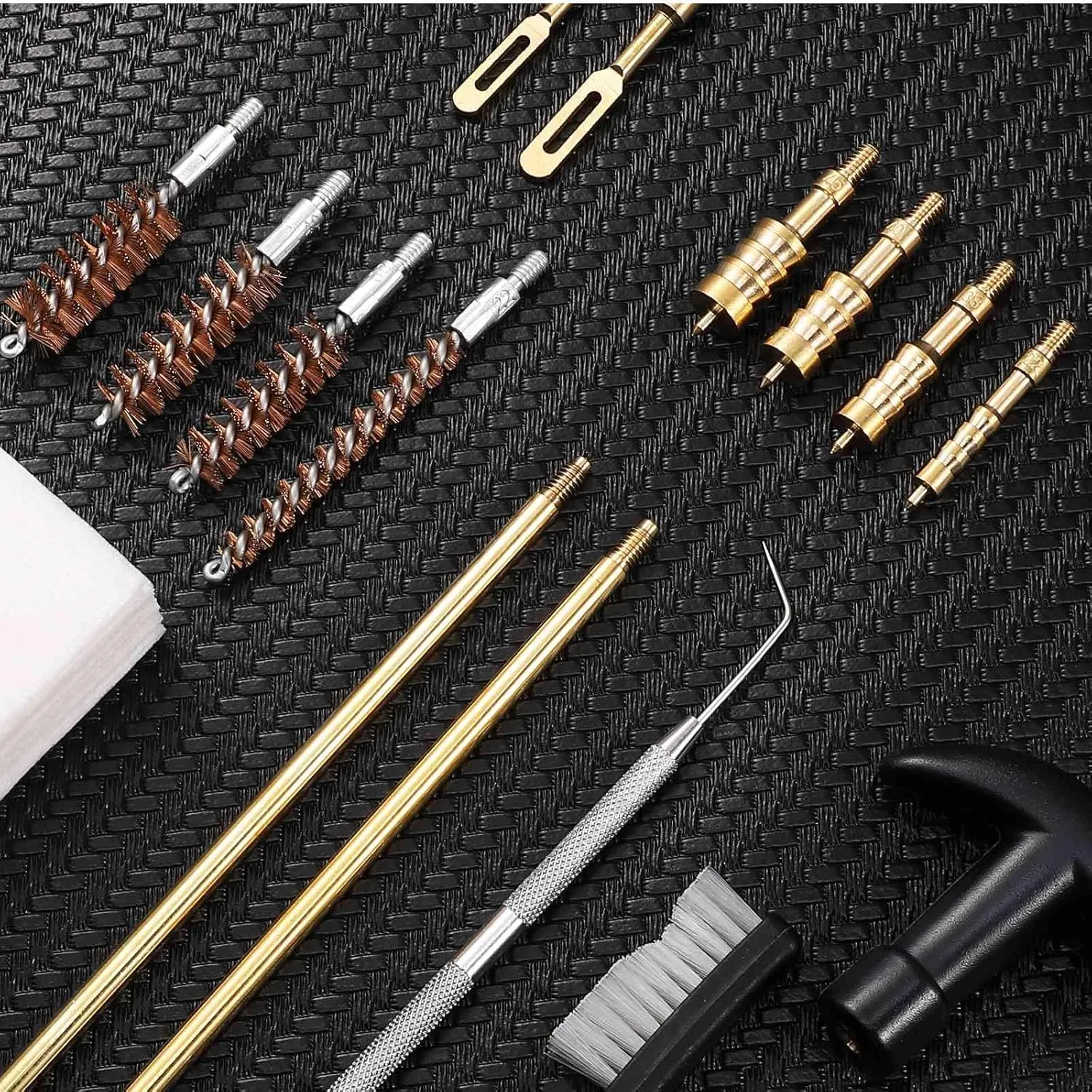 UrbanX Universal Handgun Cleaning kit for CZ 52 7.62×25mm Tokarev Pistol Cleaning Kit Bronze Bore Brush and Metal Bronze Jags Tips with Zippered Compact Case