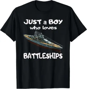 USS New Mexico BB-40 WW2 Warship Boy Who Loves Battleship T-Shirt