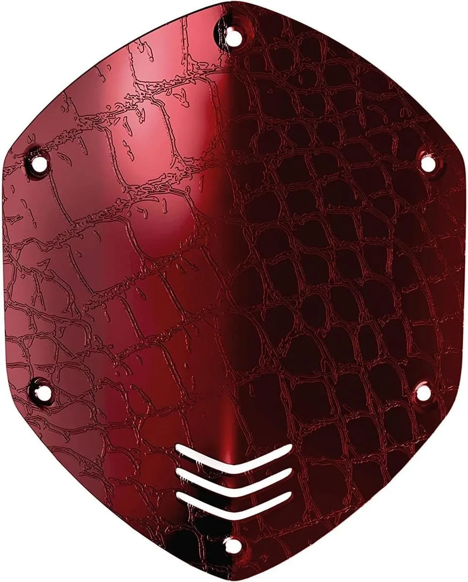 V-MODA Over-Ear Custom Metal Shield Kit for Crossfade Headphones, Croc Skin Red