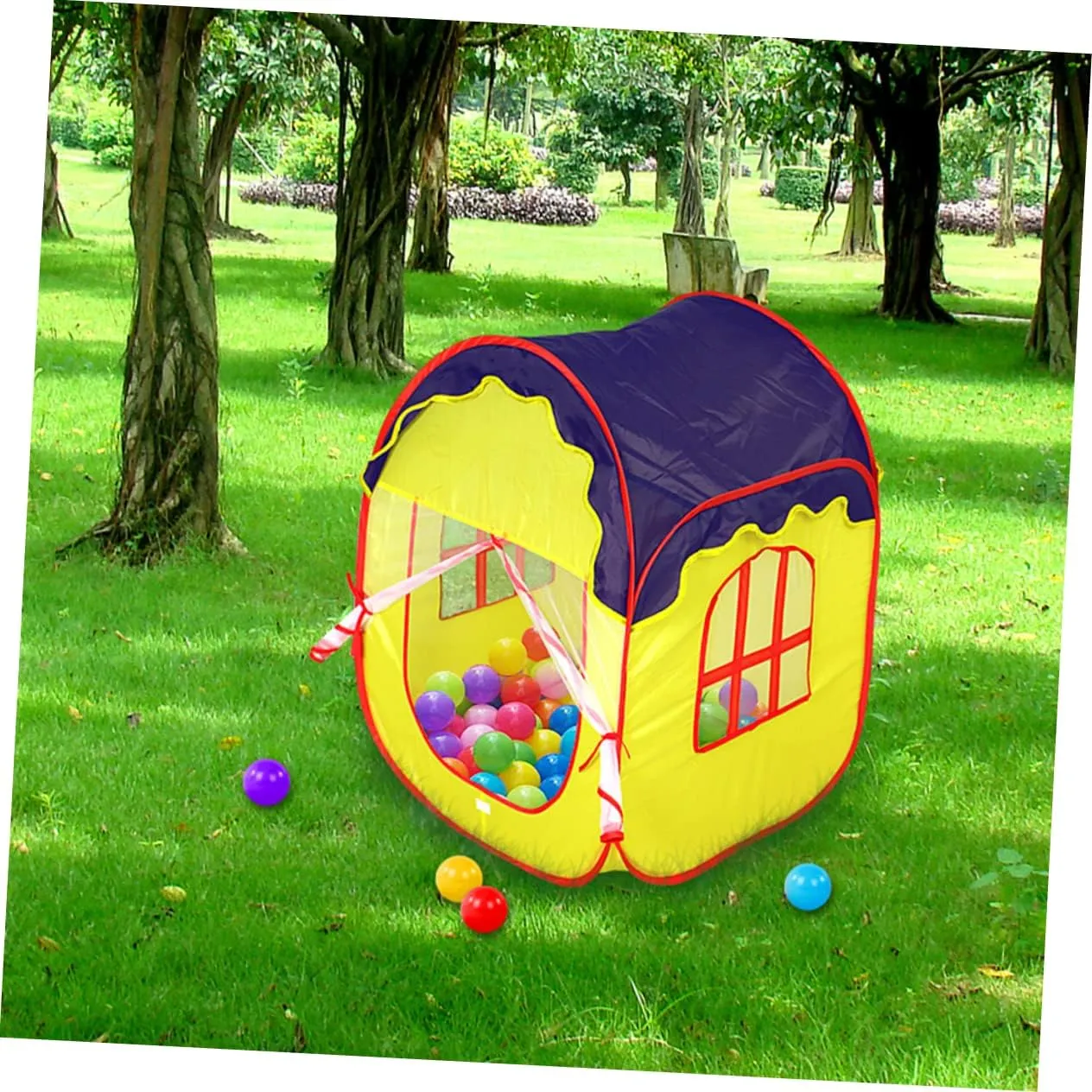 Vaguelly Boy Girl Indoor Play Tent Portable Foldable Game House Ocean Pool Suitable for Boy Girl Aged to Easy to Clean and Install Encourages Creativity and Imagination