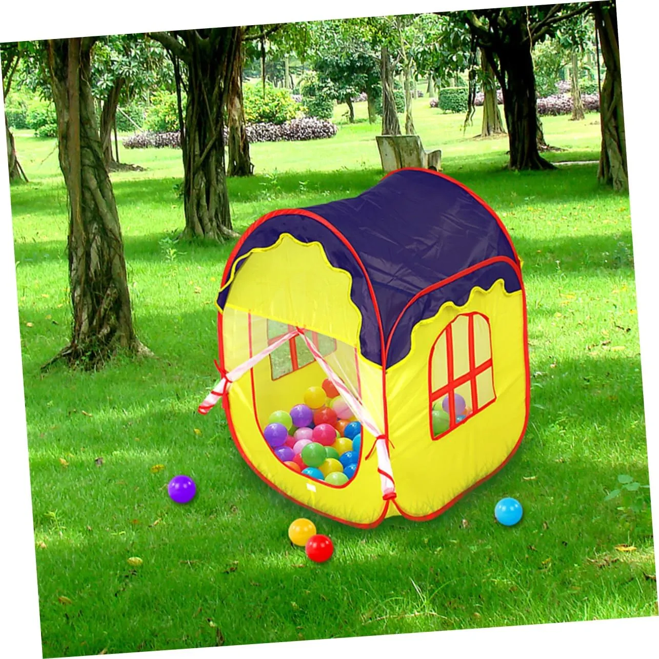 Vaguelly Boy Girl Indoor Play Tent Portable Foldable Game House Ocean Pool Suitable for Boy Girl Aged to Easy to Clean and Install Encourages Creativity and Imagination