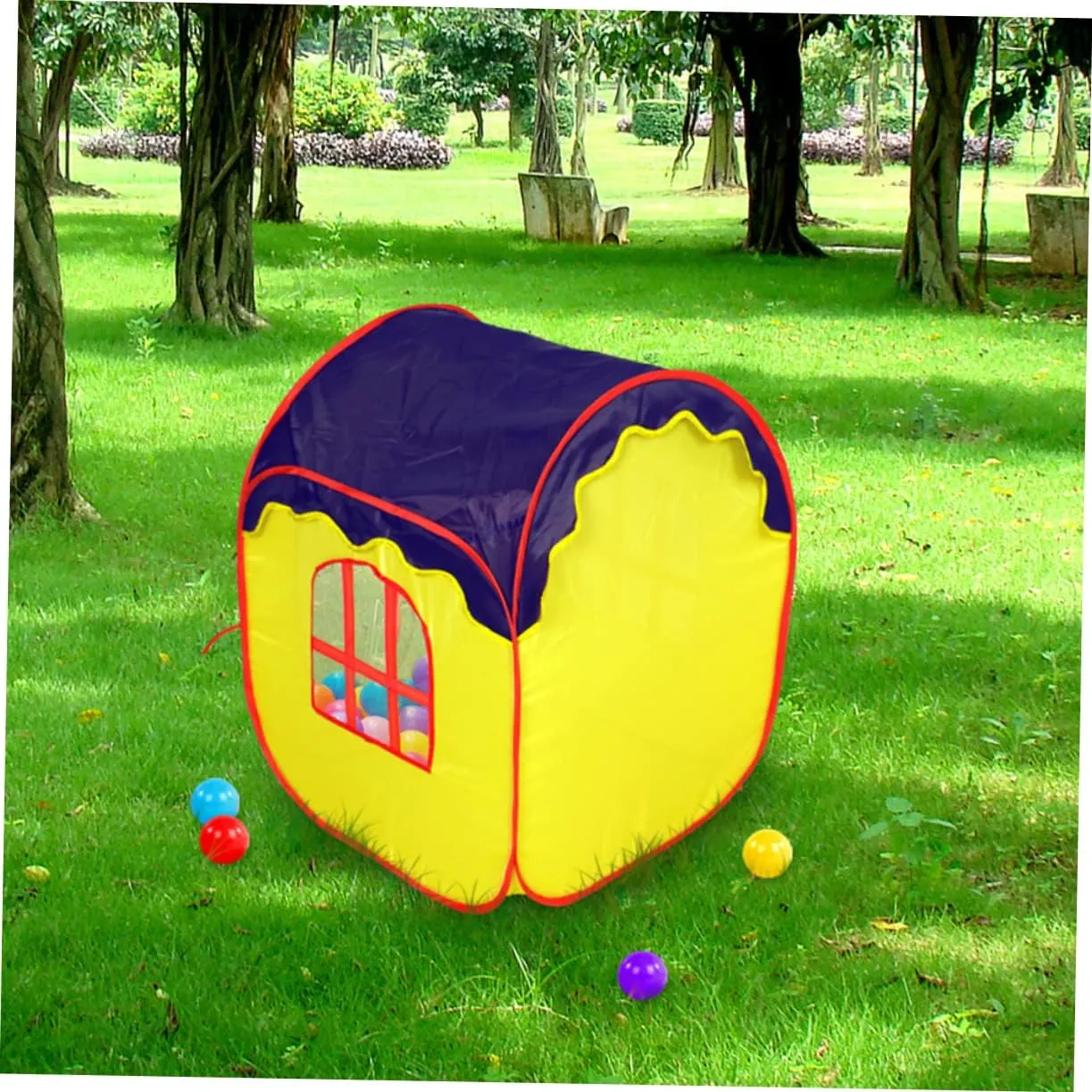 Vaguelly Boy Girl Indoor Play Tent Portable Foldable Game House Ocean Pool Suitable for Boy Girl Aged to Easy to Clean and Install Encourages Creativity and Imagination