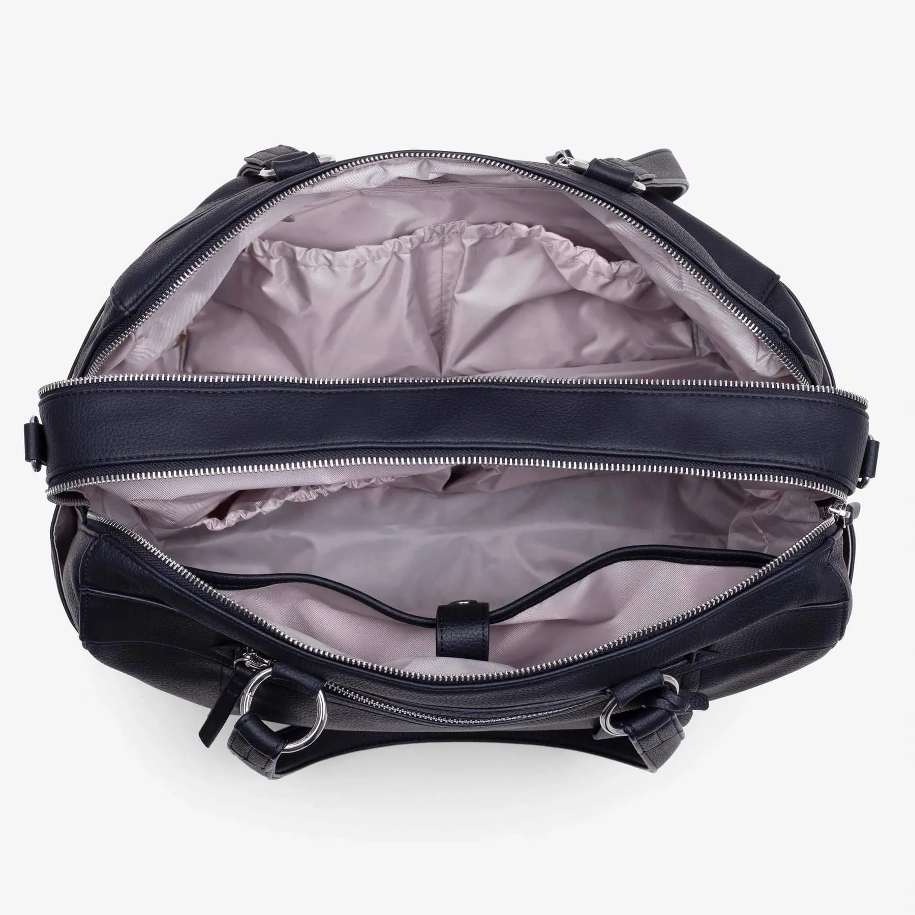 VANCHI Steffi 2-Zip Carryall - Black